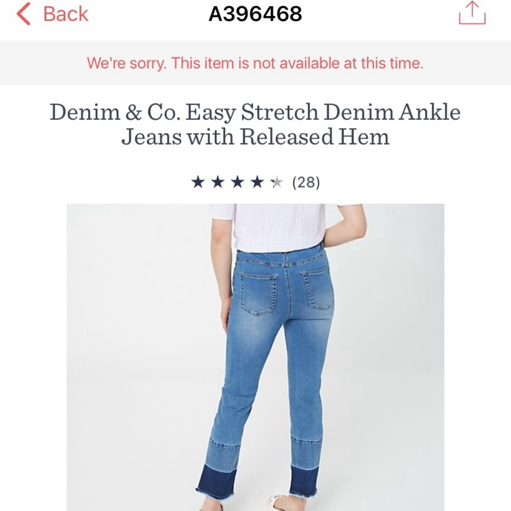 Denim & Co 2 tone Capri pants - Picture 11 of 12